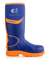 BuckBootz BBZ8000 Hi-Viz Safety Wellingtons Blue And Orange