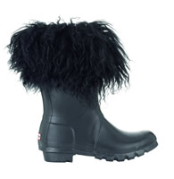 Clarendon Black Short Hunter Wellingtons