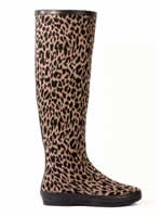 Dav Festival Leopard Rain Boots