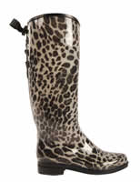 Dav Victoria Snow Leopard Rain Boots