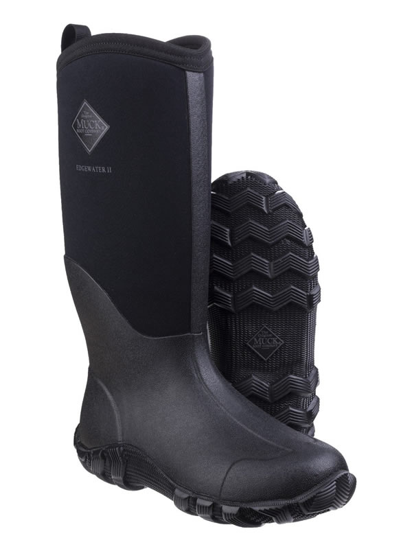 Muck Boot Edgewater II Tall Black Wellingtons