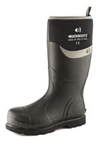 BuckBootz Safety Wellingtons Black