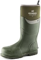 BuckBootz Safety Wellingtons Green